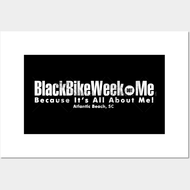 BlackBikeWeek.me - White Wall Art by ThePowerOfU